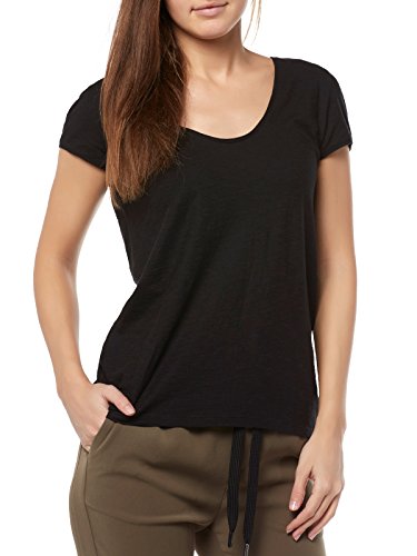 Drykorn Damen T-Shirt Avivi 89377 888 D-Jersey, Schwarz (Schwarz 1000), 40 (Herstellergröße: L) von Drykorn