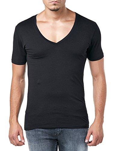 Drykorn Herren T-Shirt Quentin 49371 888 H-Jersey, Schwarz (Schwarz 1000), Large (Herstellergröße: L) von Drykorn