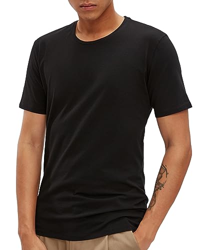 Drykorn Herren kurzärmeliges T-Shirt Carlo Größe M | Slim Fit mit Rundhals | 100% Cotton | Schwarz von Drykorn