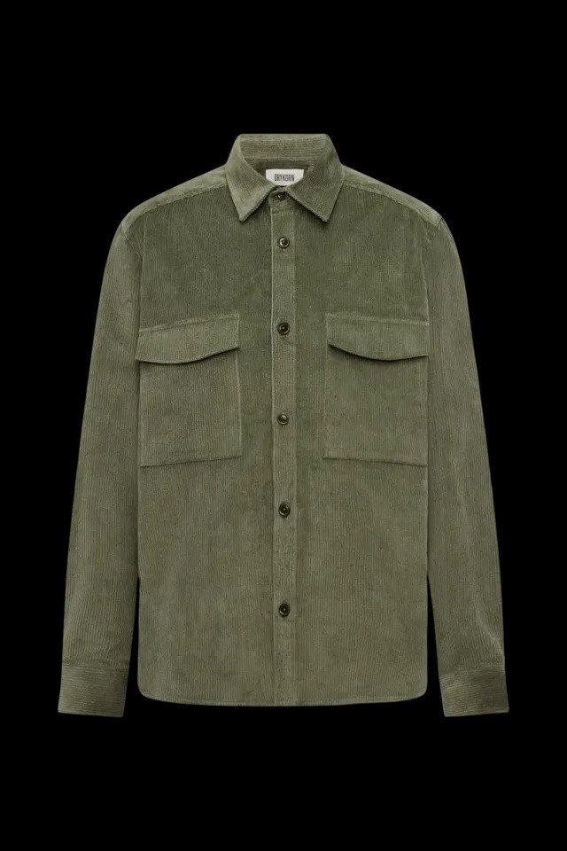 Drykorn Langarmhemd Cord Overshirt Gunray von Drykorn