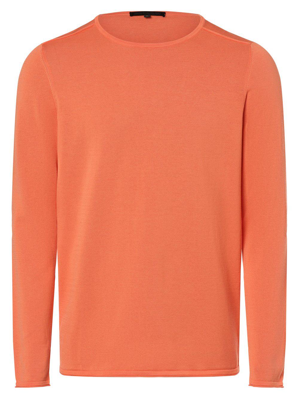 Drykorn Langarmshirt Herren Baumwolle Rundhals, orange von Drykorn