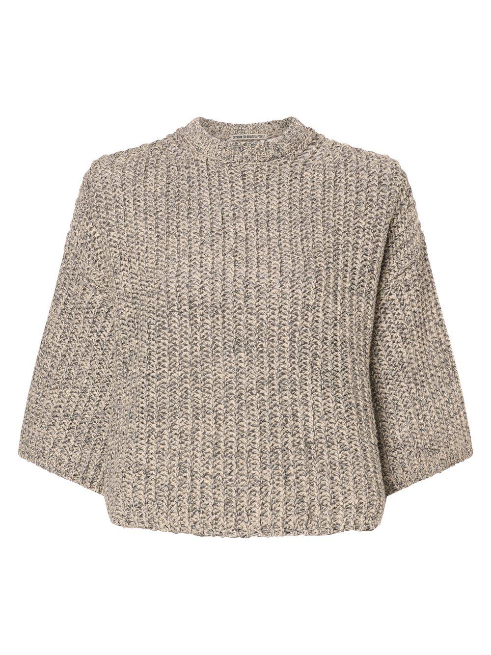 Drykorn Pullover Damen Baumwolle Rundhals meliert, grau von Drykorn