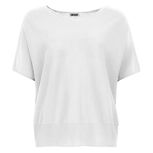 Drykorn Strickshirt SOMELI aus Baumwolle L Weiss von Drykorn