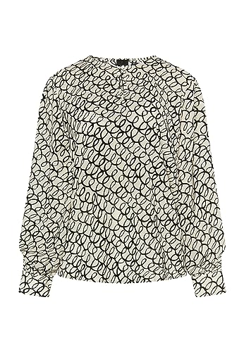 Drymaster Damen Langarmbluse 31229063-DR01, WOLLWEISS SCHWARZ, L von Drymaster