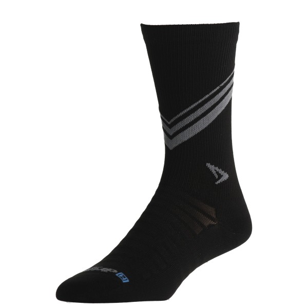 Drymax - Hyper Thin Running Crew - Laufsocken Gr L;M;S;XL grau;schwarz von Drymax