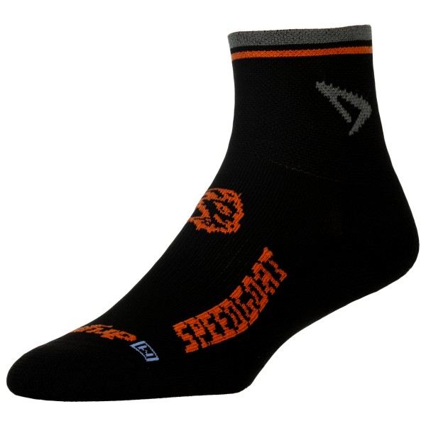 Drymax - Lite Trail Running 1/4 Crew -SPEEDGOAT - Laufsocken Gr L;M;S;XL grau;schwarz von Drymax