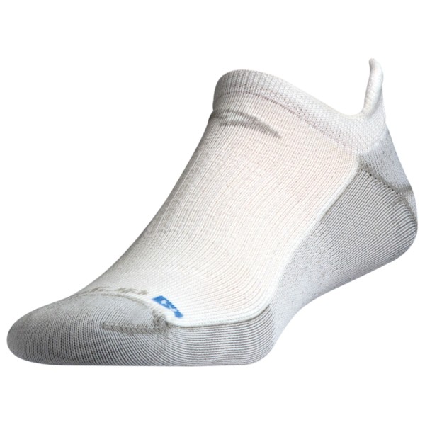 Drymax - Running No Show Tab - Laufsocken Gr L weiß/grau von Drymax