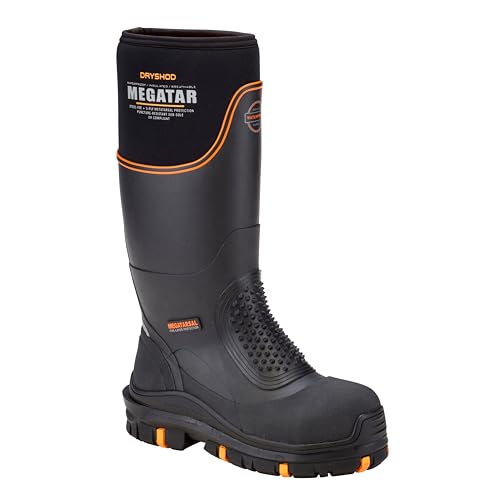 Dryshod Megatar Met Guard MEG-UH-BK Arbeitsstiefel für Herren, Stahlkappe, Gummi, wasserdicht, isoliert, Schwarz, Schwarz, 39.5 EU Dryshod Megatar Met Guard MEG-UH-BK Arbeitsstiefel für Herren, Stahlkappe, Gummi, wasserdicht, isoliert, Schwarz, Schwarz, 39.5 EU von Dryshod