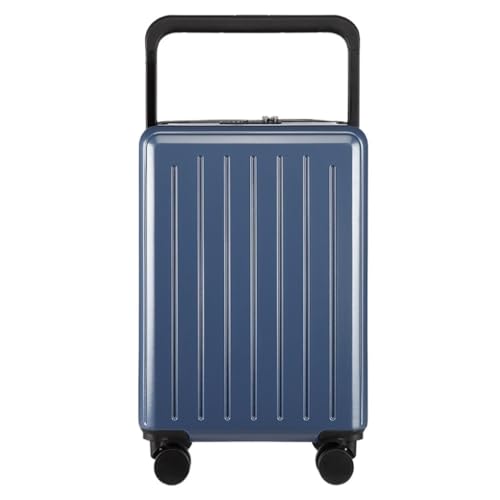 DsLkjh Reisekoffer Breiter Trolley-Koffer, Studentenkoffer, 24-Zoll-Universal-Silent-Wheel-Mode-Passwort-Box for Herren Und Damen Trolley (Color : Blue, Size : A) von DsLkjh