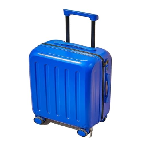 DsLkjh Reisekoffer Koffer mit Universalrädern, Koffer, Boarding-Code-Box, Herren- und Damentaschenkoffer, Trolley-Koffer Trolley (Color : Blue, Size : 20) von DsLkjh