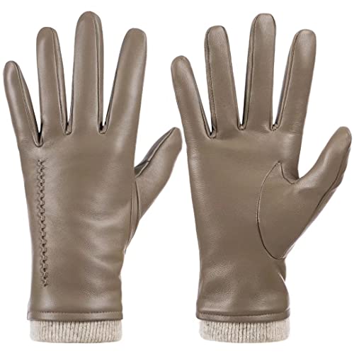 Dsane Winter Leather Gloves for Women, Touchscreen Texting Warm Driving Gloves by (Beige, L) von Dsane