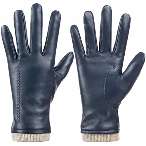 Dsane Winter Lederhandschuhe für Frauen, Touchscreen Texting Warm Driving Gloves by (Navy, L) von Dsane