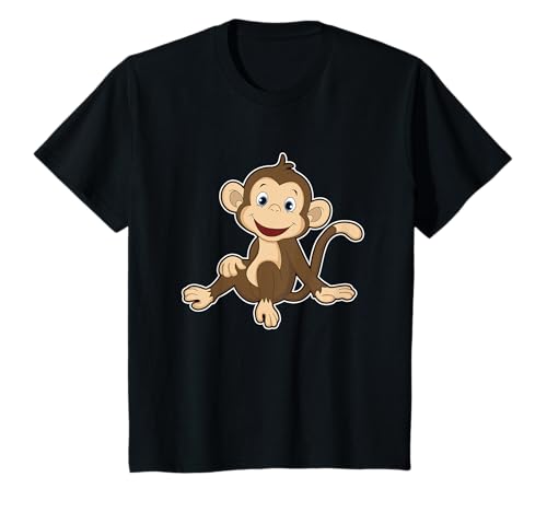 Kinder Lustiger AFFE - Cartoon-Motiv für Kinder & Tierfreunde T-Shirt von Dschungel Freunde