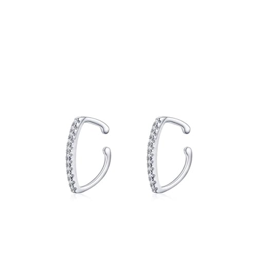 925 Silber Ohrringe, Ohrringe Silber Hochzeit Geometrisch mit Zirkonia Damen Schmuck Mode Knorpel Piercing von Dsnyu