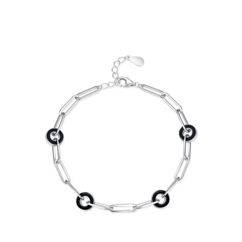 Armbänder Damen 925, Armband Damen Kubanische Kette Verstellbar Silber Schmuck Geschenk für Geburtstag von Dsnyu
