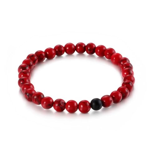 Armband Damen Perlen, Bracelet Women Elegant Türkise Perlenkette Rot Herren Schmuck Jahrestag Geschenk von Dsnyu