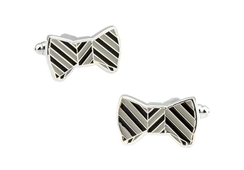 Cufflinks Men, Manschettenknöpfe Vintage Silberblaugrau Krawatte Hemd Anzug Herren Damen Schmuck für Geburtstag Hochzeit von Dsnyu