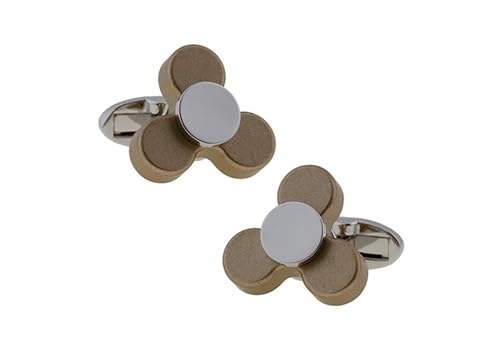 Cufflinks for Men Gold, Manchettenknoepfe Herren Hochzeit Fingerspitzen-Gyro Hemd Anzug Schmuck für Geburtstag von Dsnyu