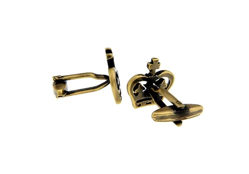 Dsnyu Cufflinks Shirt for Men, Manschettenknöpfe Trauzeuge Bronze Hohle Krone Hemd Anzug Herren Schmuck für Geburtstag Hochzeit von Dsnyu