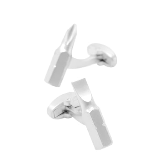 Dsnyu Cufflinks Silver, Manchettenknoepfe Herren Bräutigam Geometrisch Hemd Anzug Schmuck mit Geschenkbox Dsnyu Cufflinks Silver, Manchettenknoepfe Herren Bräutigam Geometrisch Hemd Anzug Schmuck mit Geschenkbox von Dsnyu
