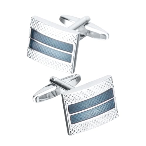 Dsnyu Cufflinks for Men Blue, Manschettenknöpfe Streifen Hemd Anzug Herren Schmuck mit Geschenkbox Dsnyu Cufflinks for Men Blue, Manschettenknöpfe Streifen Hemd Anzug Herren Schmuck mit Geschenkbox von Dsnyu