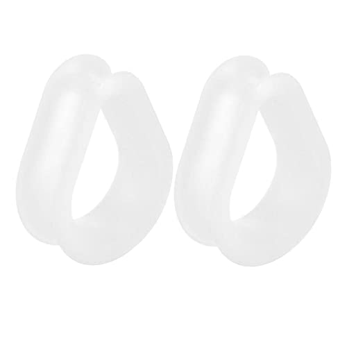 Dsnyu Earring Plug 16MM, 2PCS Modestil mit Tropfenform Ohrringe Herren Plugs, 5/8 inch Tunnel Piercing Silikon Transparent von Dsnyu