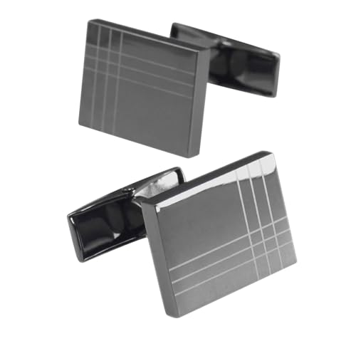 Dsnyu Manchettenknoepfe Herren Schwarz, Cufflinks Set for Men Rechteck Hemd Anzug Schmuck mit Geschenkbox Dsnyu Manchettenknoepfe Herren Schwarz, Cufflinks Set for Men Rechteck Hemd Anzug Schmuck mit Geschenkbox von Dsnyu