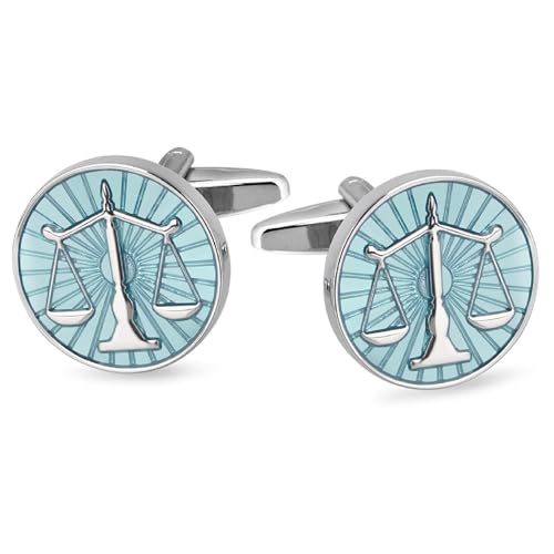 Dsnyu Manschettenknöpfe Herren Blau, Cufflinks for Men Balance Muster Hemd Anzug Schmuck mit Geschenkbox Dsnyu Manschettenknöpfe Herren Blau, Cufflinks for Men Balance Muster Hemd Anzug Schmuck mit Geschenkbox von Dsnyu