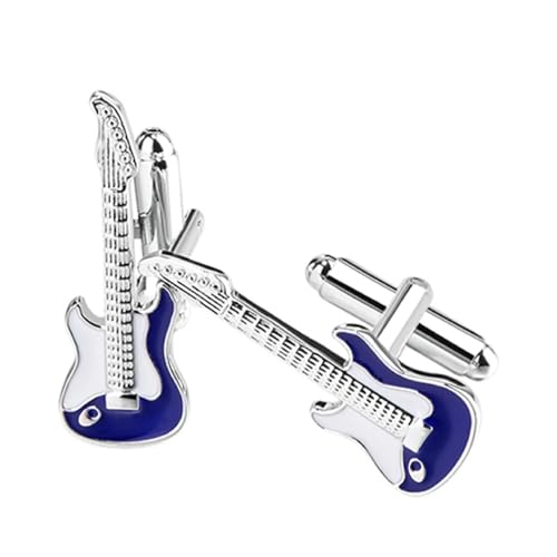Dsnyu Manschettenknöpfe Herren Blau, Cufflinks for Men Gitarre Hemd Anzug Schmuck mit Geschenkbox Dsnyu Manschettenknöpfe Herren Blau, Cufflinks for Men Gitarre Hemd Anzug Schmuck mit Geschenkbox von Dsnyu