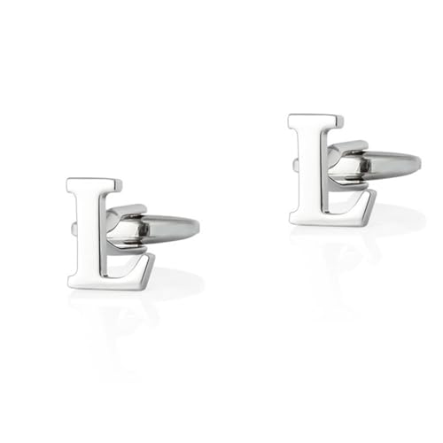 Dsnyu Manschettenknöpfe Herren Initialen, Manschettenknöpfe Vintage Silber Buchstabe Z Hemd Anzug Schmuck mit Geschenkbox von Dsnyu