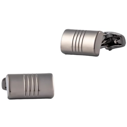 Dsnyu Manschettenknöpfe Herren Set, Manschettenknöpfe Retro Dunkelgrau Rechteck Hemd Anzug Schmuck mit Geschenkbox Dsnyu Manschettenknöpfe Herren Set, Manschettenknöpfe Retro Dunkelgrau Rechteck Hemd Anzug Schmuck mit Geschenkbox von Dsnyu