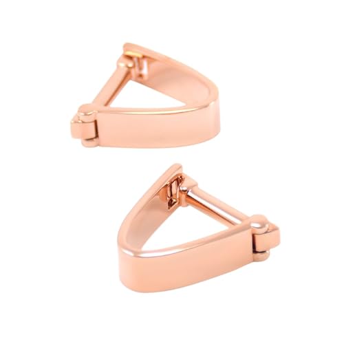 Dsnyu Manschettenknöpfe Rosegold, Manchettenknoepfe Herren Bräutigam Dreiecksform Einfach Hemd Anzug Schmuck mit Geschenkbox von Dsnyu