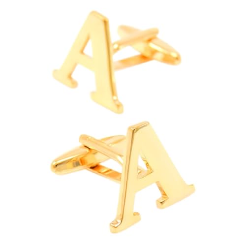 Dsnyu Manschettenknöpfe Set Herren, Manschettenknöpfe Initialen Gold Buchstabe I Hemd Anzug Schmuck mit Geschenkbox Dsnyu Manschettenknöpfe Set Herren, Manschettenknöpfe Initialen Gold Buchstabe I Hemd Anzug Schmuck mit Geschenkbox von Dsnyu