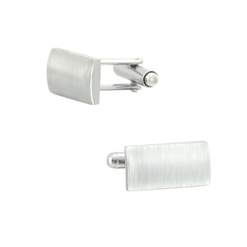 Dsnyu Silber Manschettenknöpfe, Manschettenknöpfe Trauzeuge Rechteck Hemd Anzug Herren Schmuck mit Geschenkbox Dsnyu Silber Manschettenknöpfe, Manschettenknöpfe Trauzeuge Rechteck Hemd Anzug Herren Schmuck mit Geschenkbox von Dsnyu