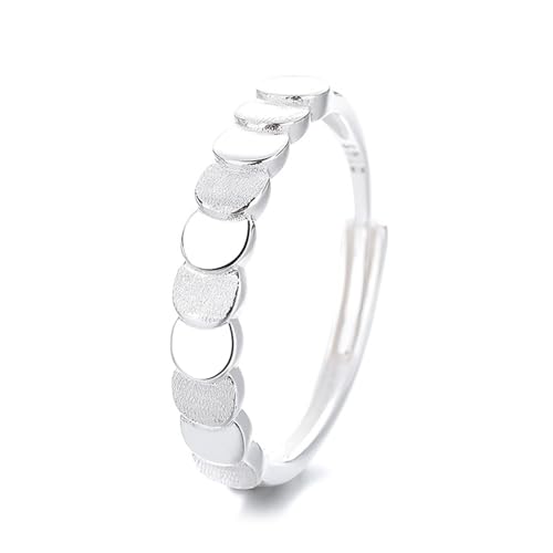 Dsnyu Silber Ring 925, Verlobungsring Frauen Geometrisch Einstellbar Silber Schmuck von Dsnyu
