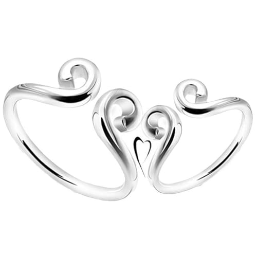 Dsnyu Silber Ringe mit Stein, Sterling Silber Ringe Herren S925 Straffungszauber Schmuck Größe Verstellbar von Dsnyu