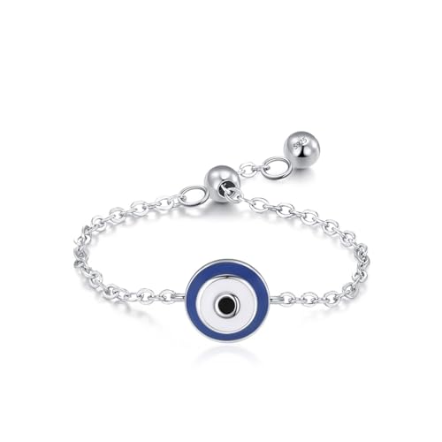 Eheringe 925 Sterling Silber, Ring Damen Modeschmuck Augenverstellbare Kette Silber Schmuck Größe Verstellbar Eheringe 925 Sterling Silber, Ring Damen Modeschmuck Augenverstellbare Kette Silber Schmuck Größe Verstellbar von Dsnyu