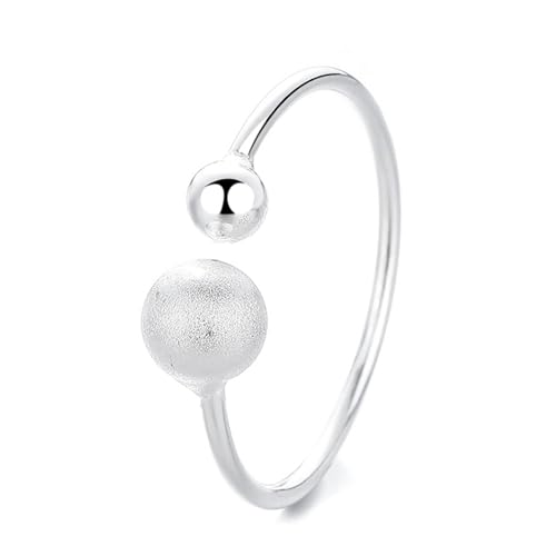 Eheringe Silber 925, Ring Damen Verlobung Ball Silber Schmuck Größe Verstellbar für Hochzeit von Dsnyu