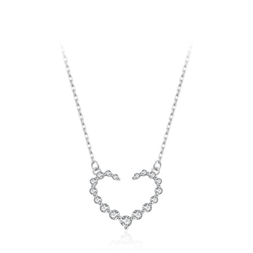 Halskette Damen Herz, Halskette Silber 925 Sterling Silber Zirkonia Schmuck Halskette Damen Herz, Halskette Silber 925 Sterling Silber Zirkonia Schmuck von Dsnyu