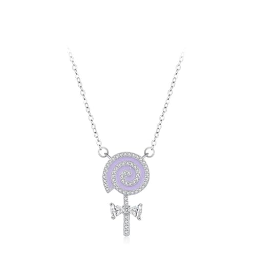 Halsketten für Frauen Silber 925, Pendant Necklace Schmetterlingsanhänger Zirkonia Silber Damen Schmuck von Dsnyu