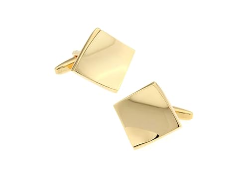 Manschettenknöpfe Golden, Manschettenknöpfe Herren Edel Geometrisch Hemd Anzug Schmuck für Geburtstag Hochzeit von Dsnyu