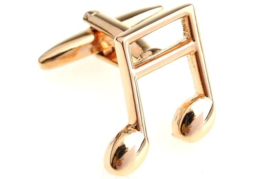 Manschettenknöpfe Herren Gold, Mens Cufflinks Musik Note Hemd Anzug Schmuck für Geburtstag Hochzeit von Dsnyu