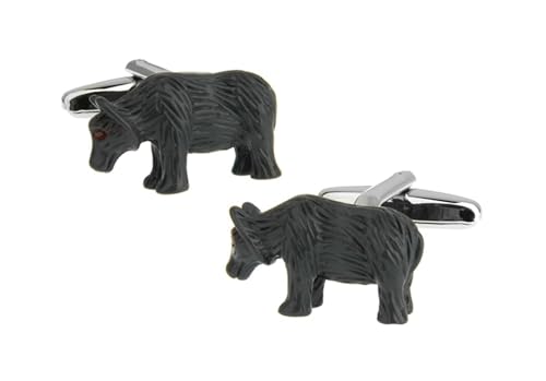 Manschettenknöpfe Schwarz, Mens Cufflinks Tier Hemd Anzug Herren Schmuck für Geburtstag Hochzeit von Dsnyu