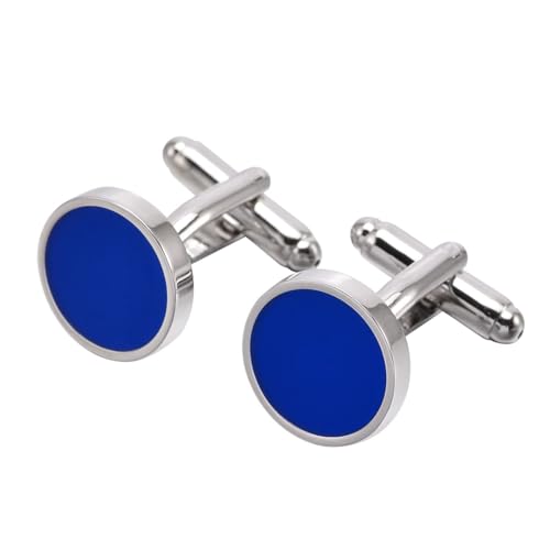 Manschettenknöpfe Silber Herren, Manchettenknoepfe Herren Geometrisch Damen Schmuck Hochzeit Blau für Hemd mit Geschenkbox Manschettenknöpfe Silber Herren, Manchettenknoepfe Herren Geometrisch Damen Schmuck Hochzeit Blau für Hemd mit Geschenkbox von Dsnyu