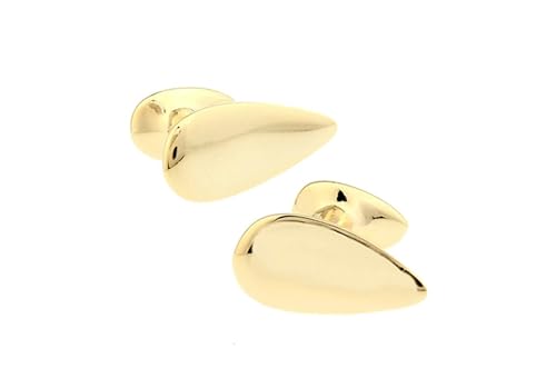 Manschettenknöpfe für Herren Gold, Cufflinks Set Wassertropfen Hemd Anzug Schmuck mit Geschenkbox von Dsnyu