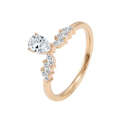 Moissanite Ring Ehering, Hochzeitsringe Damen Klassiker Trauringe 18 Karat Gelbgold Größe 56 (17.8) von Dsnyu
