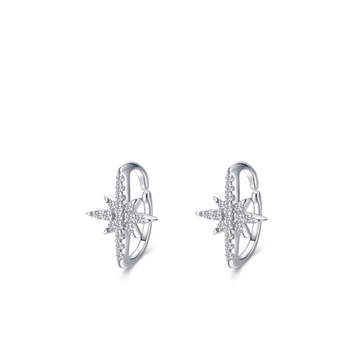 Ohrringe Silber 925 Elegant, Ohrringe Silber Elegant Stern Zirkonia Runde Form Damen Schmuck Ohrringe Silber 925 Elegant, Ohrringe Silber Elegant Stern Zirkonia Runde Form Damen Schmuck von Dsnyu