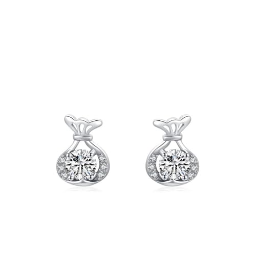 Ohrstecker Silber 925 Damen, Ohrringe Silber Vintage Geometrisch mit Zirkonia Schmuck Mode Knorpel Piercing von Dsnyu