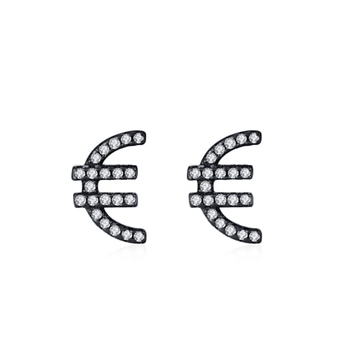 Ohrstecker Silber 925 Klein, Ohrringe Schwarz Geometrisch mit Zirkonia Damen Schmuck Mode Knorpel Piercing Geschenk für Geburtstag Ohrstecker Silber 925 Klein, Ohrringe Schwarz Geometrisch mit Zirkonia Damen Schmuck Mode Knorpel Piercing Geschenk für Geburtstag von Dsnyu