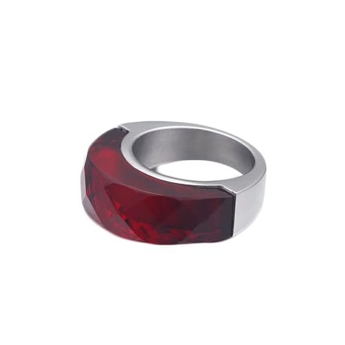 Promise Ring Silber, Edelstahl Ring Verlobung Rund mit Kristall Größe 60 (19.1) Damen Schmuck Komfort Fit von Dsnyu